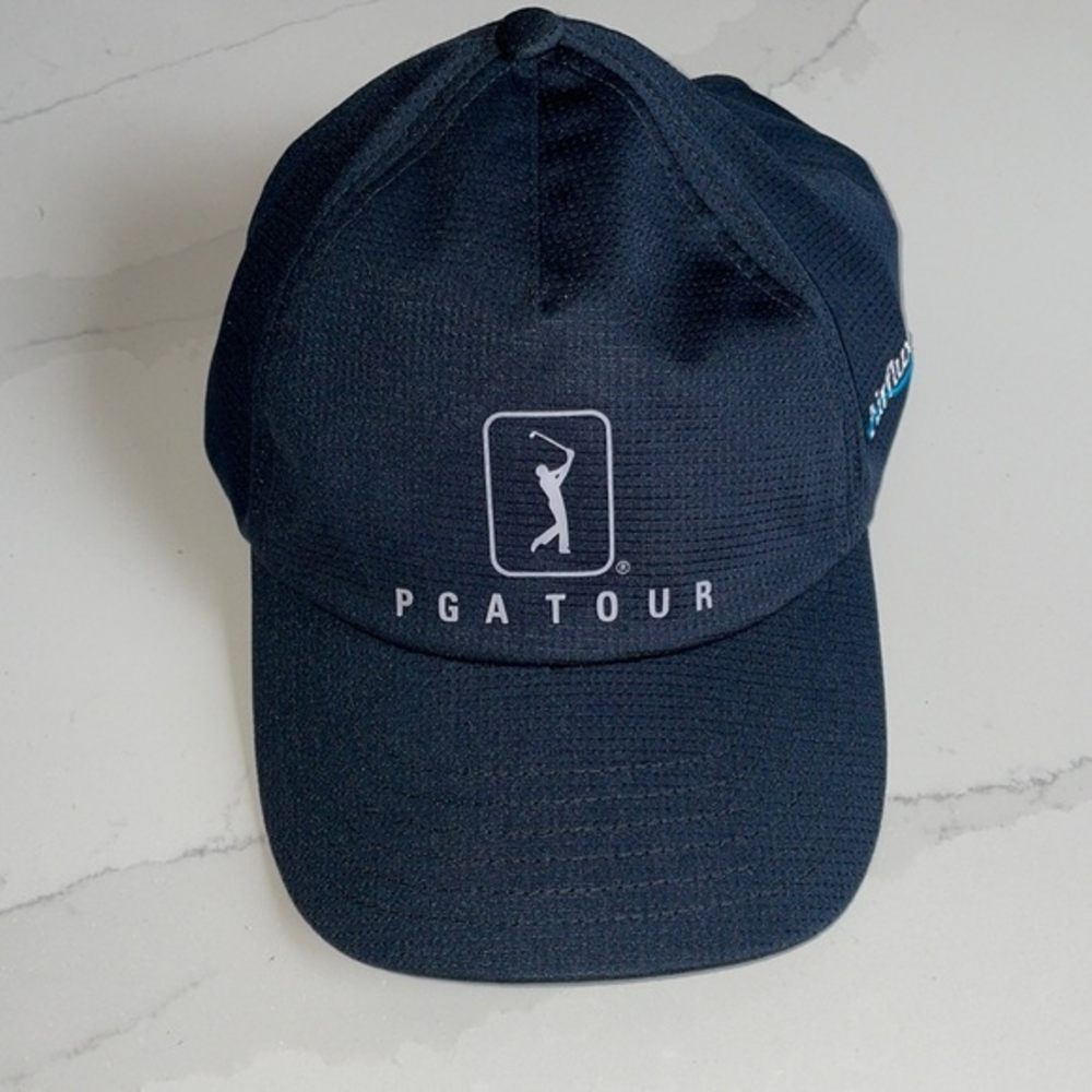PGA Tour Airflux Navy Baseball Style Golf Hat Lightweight Men’s